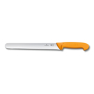 Нож для резания ломтиками VICTORINOX Swibo, лезвие с закруглённым кончиком, 25 см, жёлтый