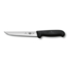 Нож обвалочный VICTORINOX Fibrox с прямым лезвием 15 см и безопасной рукоятью, чёрный (Изображение 1)