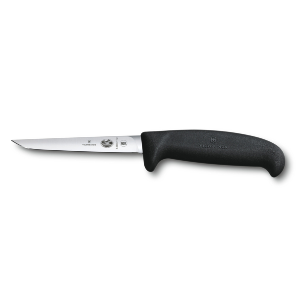 Нож для птицы VICTORINOX Fibrox с лезвием 11 см и рукоятью среднего размера, чёрный (Изображение 1)