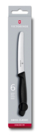 Набор из 6 столовых ножей VICTORINOX SwissClassic, 11 см, волнистая кромка, чёрная рукоять