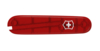 Передняя накладка для ножей VICTORINOX 84 мм, пластиковая, полупрозрачная красная (Изображение 1)