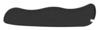 Задняя накладка для ножей VICTORINOX 111 мм, нейлоновая, чёрная (Изображение 1)