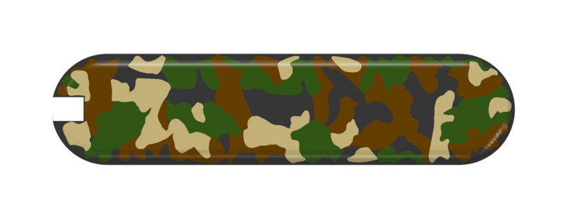 Задняя накладка для ножа VICTORINOX Classic SD (0.6223.94) 58 мм, пластиковая, зелёный камуфляж (Изображение 1)