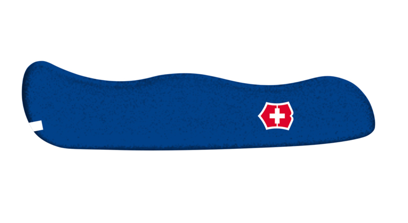 Передняя накладка для ножей VICTORINOX 111 мм, нейлоновая, синяя (Изображение 1)