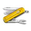 Нож-брелок VICTORINOX Classic SD Colors "Tuscan Sun", 58 мм, 7 функций, полупрозрачный жёлтый (Изображение 1)
