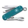 Нож-брелок VICTORINOX Classic SD Alox Colors "Wild Jungle", 58 мм, 5 функций, тёмно-бирюзовый (Изображение 1)