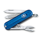 Нож-брелок VICTORINOX Classic SD Colors &quot;Deep Ocean&quot;, 58 мм, 7 функций, полупрозрачный синий