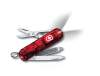 Нож-брелок VICTORINOX Swiss Lite, 58 мм, 7 функций, полупрозрачный красный (Изображение 1)