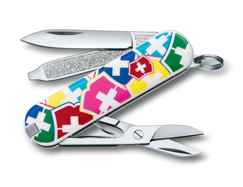 Нож-брелок VICTORINOX Classic "VX Colors", 58 мм, 7 функций (Изображение 1)