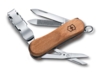 Нож-брелок VICTORINOX NailClip Wood 580, 65 мм, 6 функций, деревянная рукоять (Изображение 1)