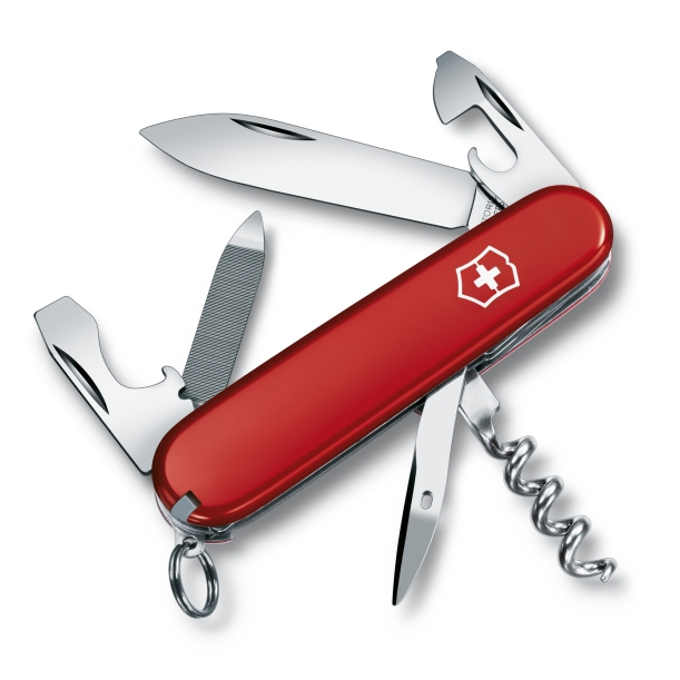 Нож перочинный VICTORINOX Sportsman, 84 мм, 13 функций, красный (Изображение 1)