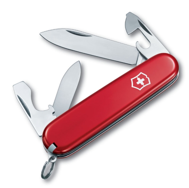 Нож перочинный VICTORINOX Recruit, 84 мм, 10 функций, красный (Изображение 1)