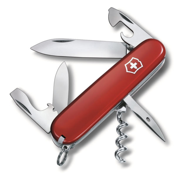 Нож перочинный VICTORINOX Spartan, 91 мм, 12 функций, красный (Изображение 1)