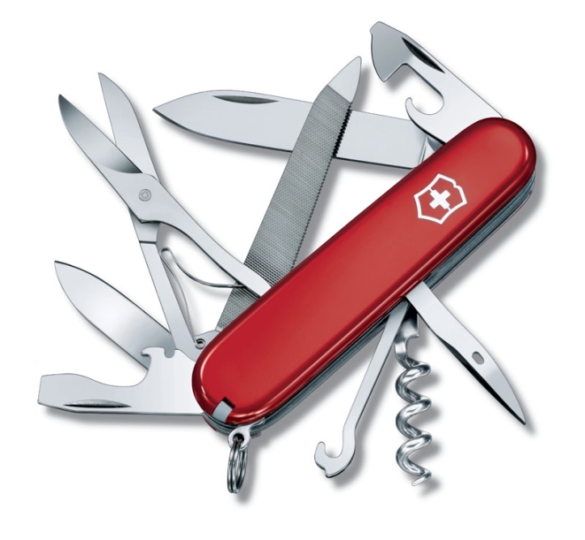 Нож перочинный VICTORINOX Mountaineer, 91 мм, 18 функций, красный (Изображение 1)