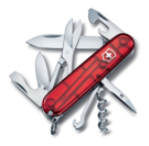 Нож перочинный VICTORINOX Climber, 91 мм, 14 функций, полупрозрачный красный