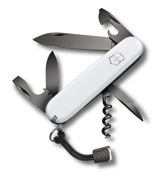 Нож перочинный VICTORINOX Spartan PS, 91 мм, 13 функций, белый, со шнурком в комплекте (Изображение 1)