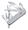 Нож перочинный VICTORINOX Farmer X Alox, 93 мм, 10 функций, алюминиевая рукоять, серебристый (Изображение 1)