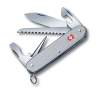 Нож перочинный VICTORINOX Farmer, 93 мм, 9 функций, алюминиевая рукоять, серебристый (Изображение 1)