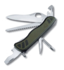 Нож перочинный VICTORINOX Swiss Soldier's Knife 08, 111 мм, 10 функций, зелёный с чёрными вставками (Изображение 1)