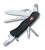 Нож перочинный VICTORINOX Trailmaster One Hand, 111 мм, 12 функций, с фиксатором лезвия, чёрный