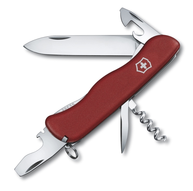 Нож перочинный VICTORINOX Picknicker, 111 мм, 11 функций, с фиксатором лезвия, красный (Изображение 1)