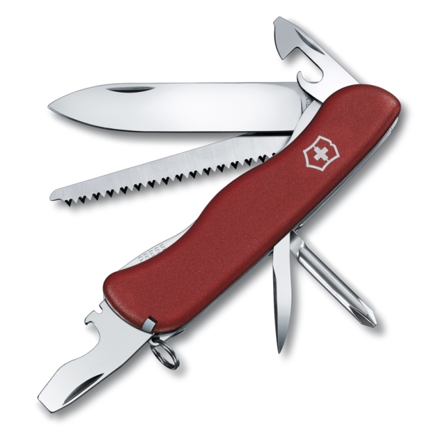 Нож перочинный VICTORINOX Trailmaster, 111 мм, 12 функций, с фиксатором лезвия, красный (Изображение 1)