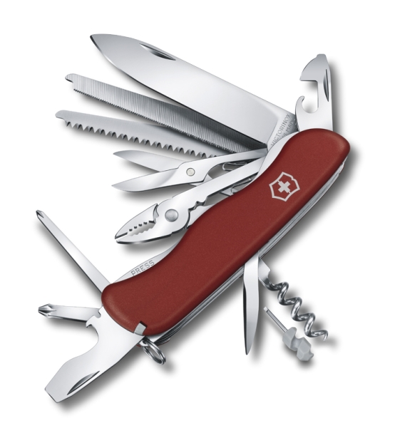 Нож перочинный VICTORINOX WorkChamp, 111 мм, 21 функция, с фиксатором лезвия, красный (Изображение 1)