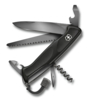 Нож перочинный VICTORINOX RangerGrip 55 Onyx Black, 130 мм, 12 функций, с фиксатором лезвия, чёрный (Изображение 1)
