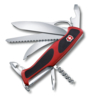 Нож перочинный VICTORINOX RangerGrip 57 Hunter, 130 мм, 13 функций, с фиксаторо, красный с чёрным (Изображение 1)