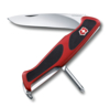 Нож перочинный VICTORINOX RangerGrip 53, 130 мм, 5 функций, с фиксатором лезвия, красный с чёрным (Изображение 1)