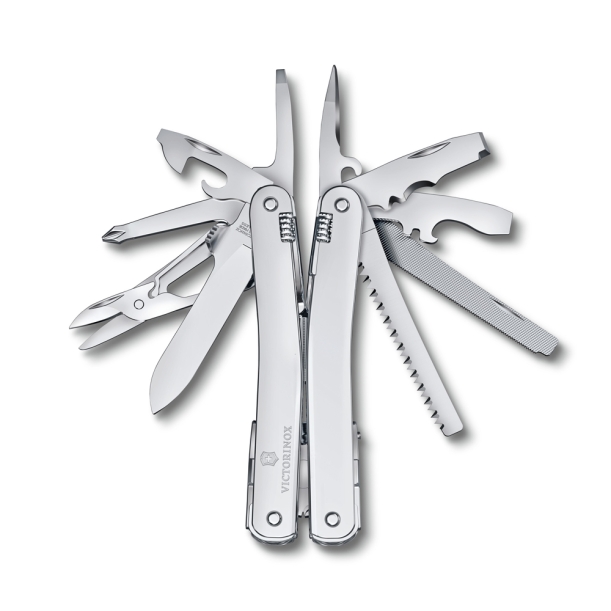 Мультитул VICTORINOX SwissTool Spirit MX, 105 мм, 24 функции, серебристый, в нейлоновом чехле (Изображение 1)