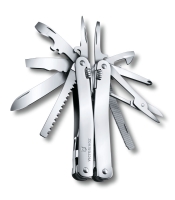 Мультитул VICTORINOX SwissTool Spirit X, 105 мм, 26 функций, в кожаном чехле