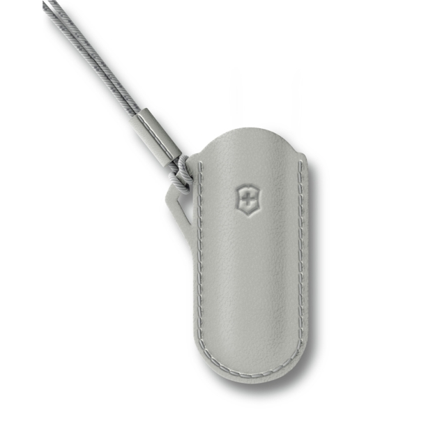 Чехол VICTORINOX "Mystical Morning" для ножей Classic Colors 58 мм, кожаный, серый (Изображение 1)