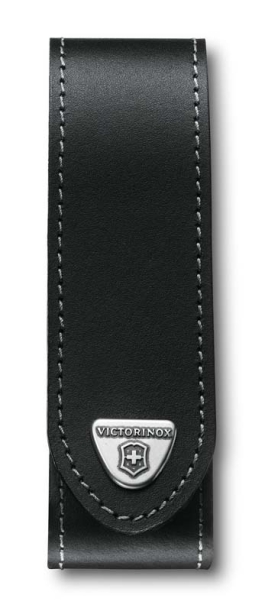 Чехол на ремень VICTORINOX для ножей RangerGrip 130 мм, на липучке, кожаный, 35x40x140 мм, чёрный (Изображение 1)