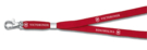 Шнурок на шею VICTORINOX, с карабином, красный, полиэстер / цинковый сплав