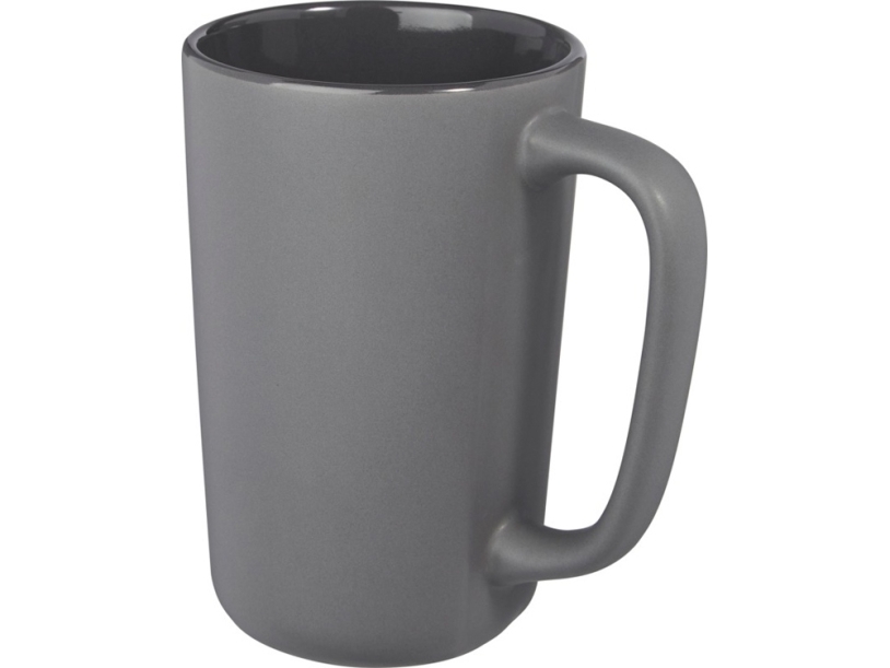 Керамическая кружка 480 мл Perk (серый)  (Изображение 4)