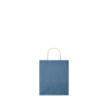 Подарочный пакет малый 90 г/м² (синий) (Изображение 7)