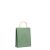 Подарочный пакет малый 90 г/м² (зеленый-зеленый) (Изображение 1)