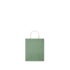 Подарочный пакет малый 90 г/м² (зеленый-зеленый) (Изображение 4)