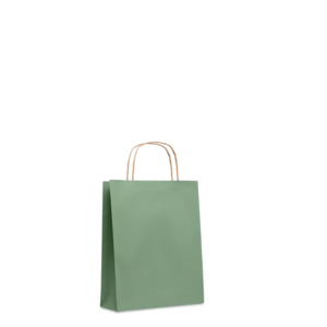Подарочный пакет малый 90 г/м² (зеленый-зеленый)