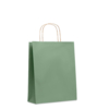 Подарочный пакет средн 90 г/м² (зеленый-зеленый) (Изображение 1)