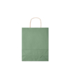 Подарочный пакет средн 90 г/м² (зеленый-зеленый) (Изображение 3)