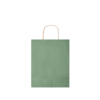 Подарочный пакет средн 90 г/м² (зеленый-зеленый) (Изображение 4)
