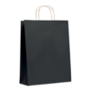 Подарочный пакет больш 90 г/м² (черный) (Изображение 1)