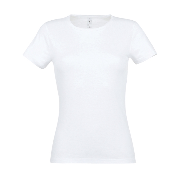 Футболка женская MISS, белый, XL, 100% хлопок, 150 г/м2 (Изображение 1)
