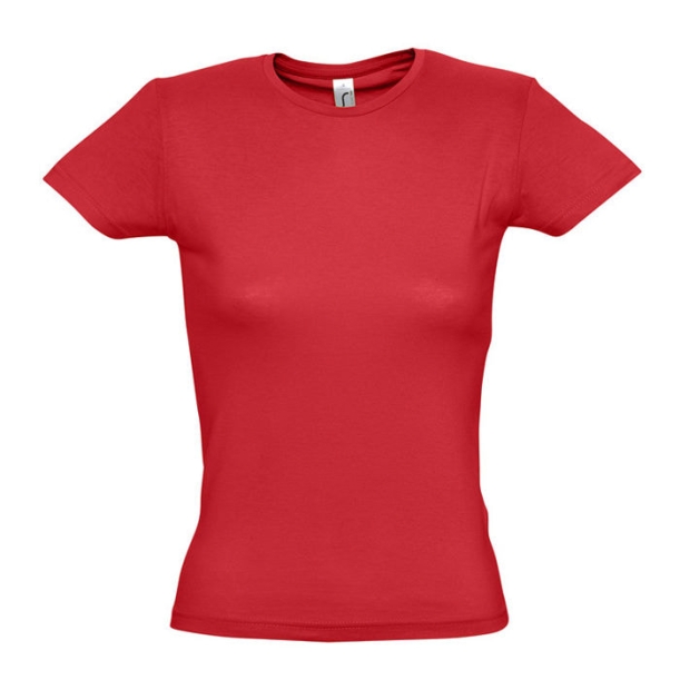 Футболка "Miss", красный_2XL, 100% х/б, 150 г/м2 (Изображение 1)