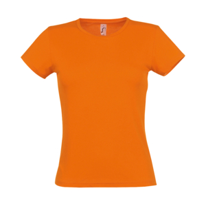 Футболка женская MISS, оранжевый, S, 100% хлопок, 150 г/м2