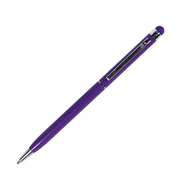 TOUCHWRITER, ручка шариковая со стилусом для сенсорных экранов, фиолетовый/хром, металл   (Изображение 1)