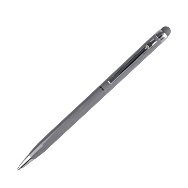 TOUCHWRITER, ручка шариковая со стилусом для сенсорных экранов, серый/хром, металл   (Изображение 1)