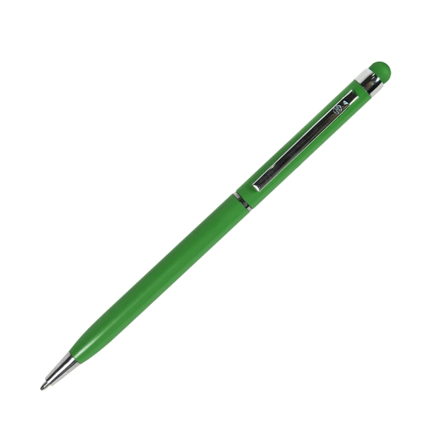 TOUCHWRITER, ручка шариковая со стилусом для сенсорных экранов, зеленый/хром, металл   (Изображение 1)